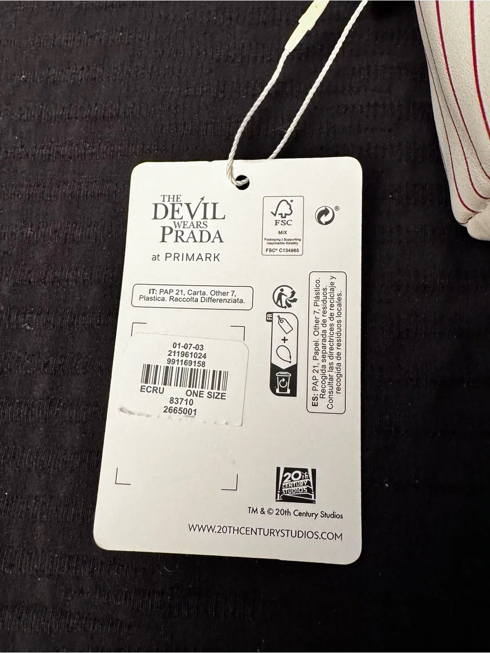 NEW! The Devil Wears Prada Promo Movie Make Up Toiletries Bag Purse Case NWT!